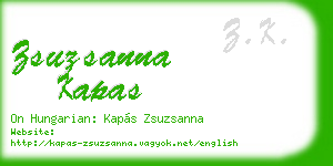 zsuzsanna kapas business card